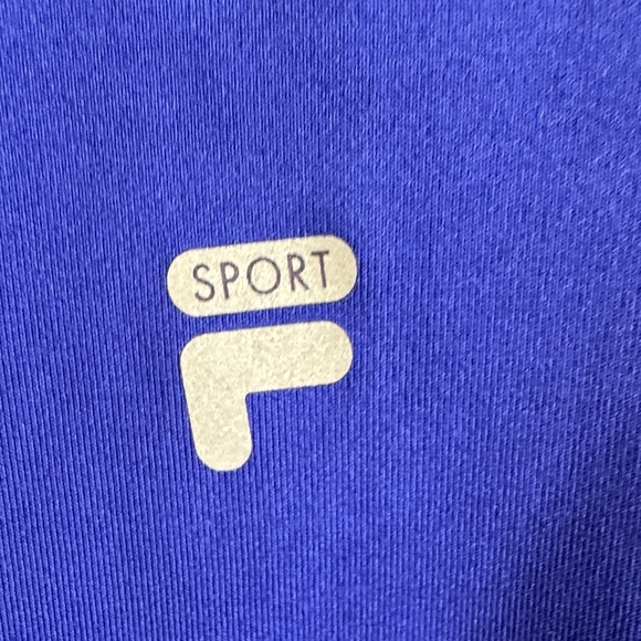 Fila Women's Royal Blue Tee with Colorful Stripes - Picture 3 of 5